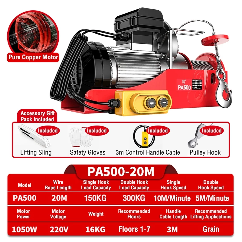 Mini Electric Hoist Micro Winch Lifting Crane Kren elektrik Remote ...