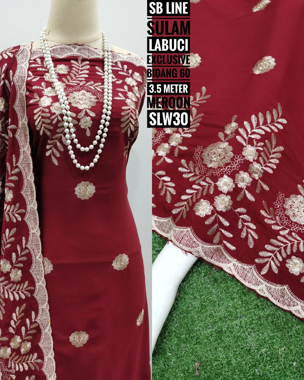 𝗞𝗔𝗜𝗡 𝗣𝗔𝗦𝗔𝗡𝗚 SULAM LABUCI COTTON KAIN PASANG CORAK BARU KAIN MURAH ...