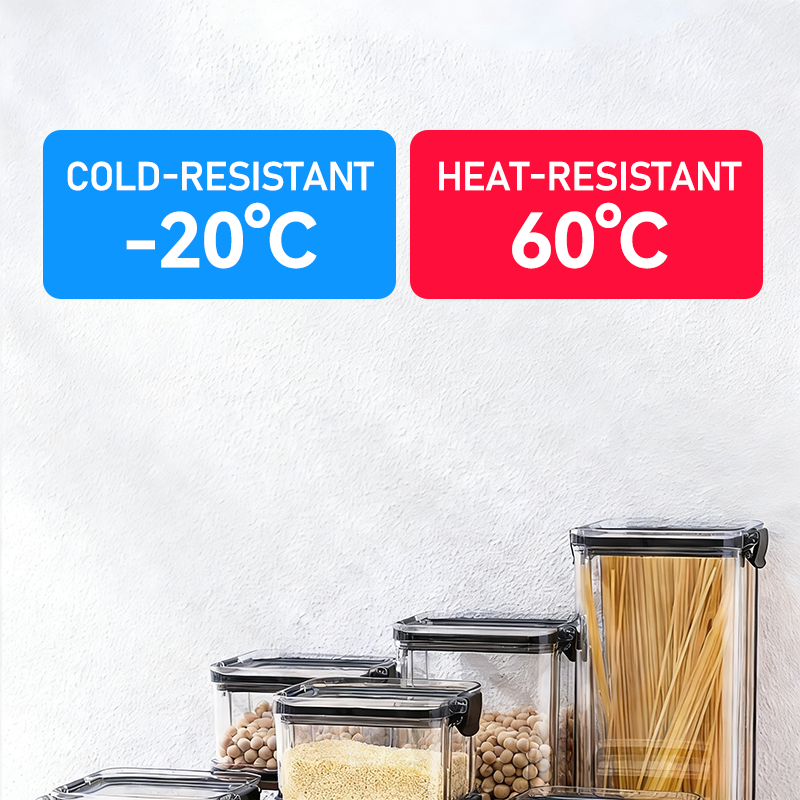 Food Grade Airtight Food Storage Container Stackable Transparent ...