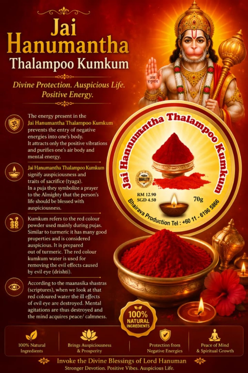 JAI HANUMANTHA THALAMPOO KUMKUM | Shopee Malaysia