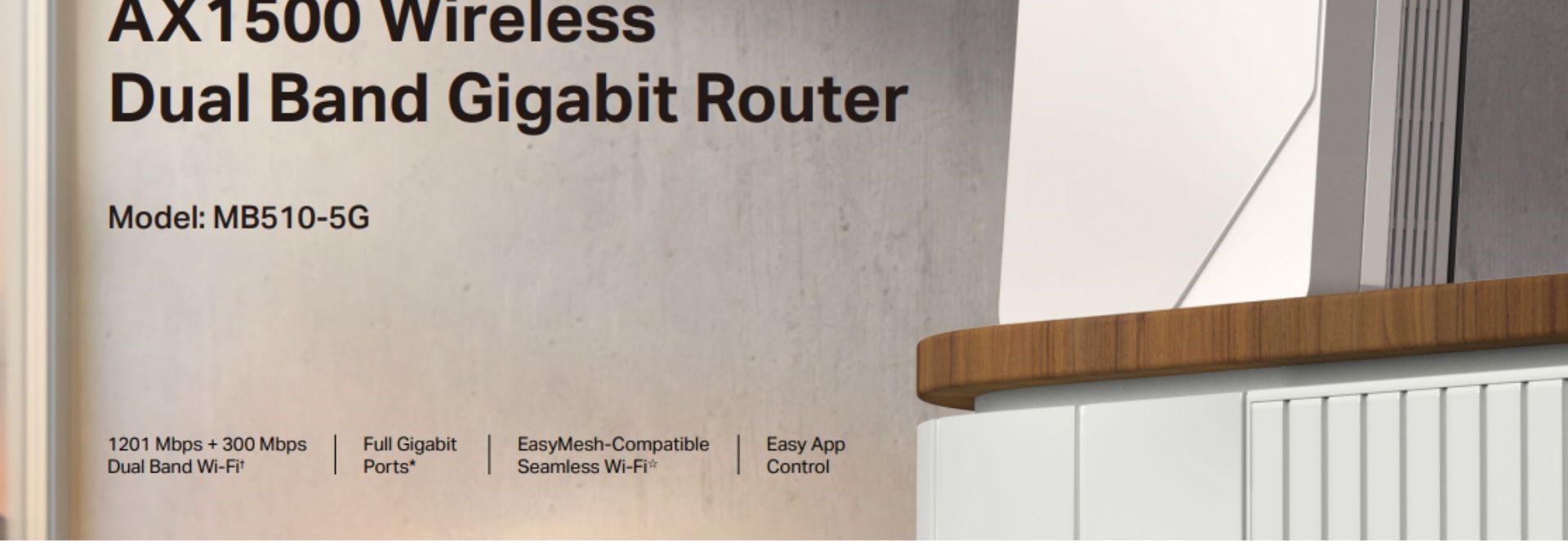 MERCUSYS MB510 5G Sim AX1500 Wi-Fi 5G Router Build In 2.6Gbps 5G Modem ...