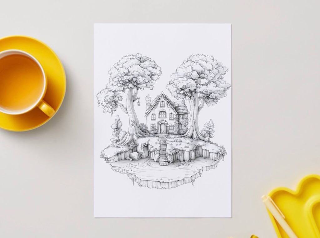 FANTASY MAGICAL FAIRY COLORING FOR KIDS 20 PAGES RANDOM | KERTAS ...