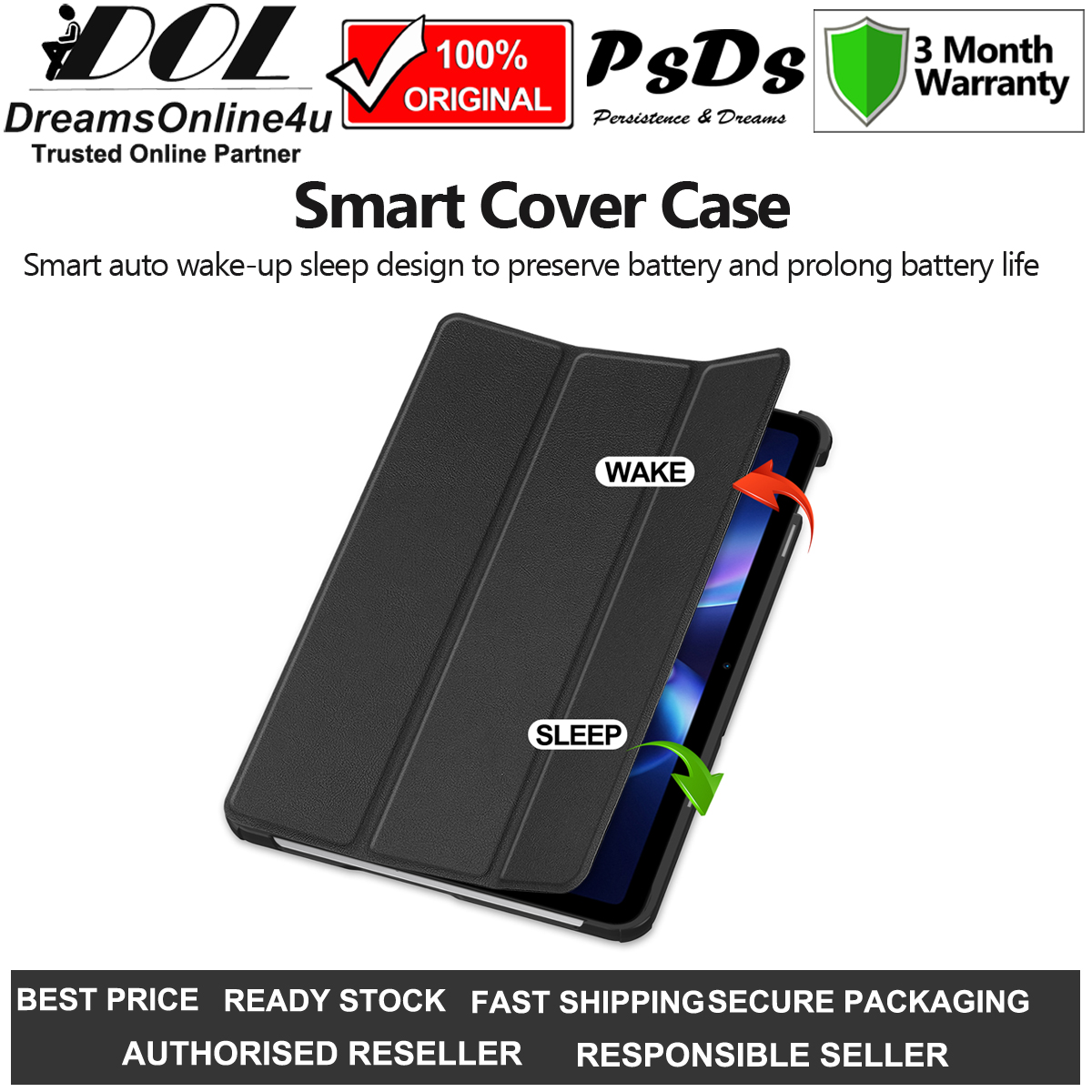 PsDs Redmi Pad 2 9.7 inch 2026 2604ERP4DG Magnetic Tri-Fold 4 Corners ...