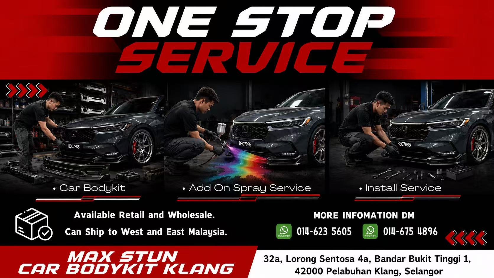 Perodua Alza 2014-2018 SE Style Fullset Skirting Material Fiber/PU/ABS ...