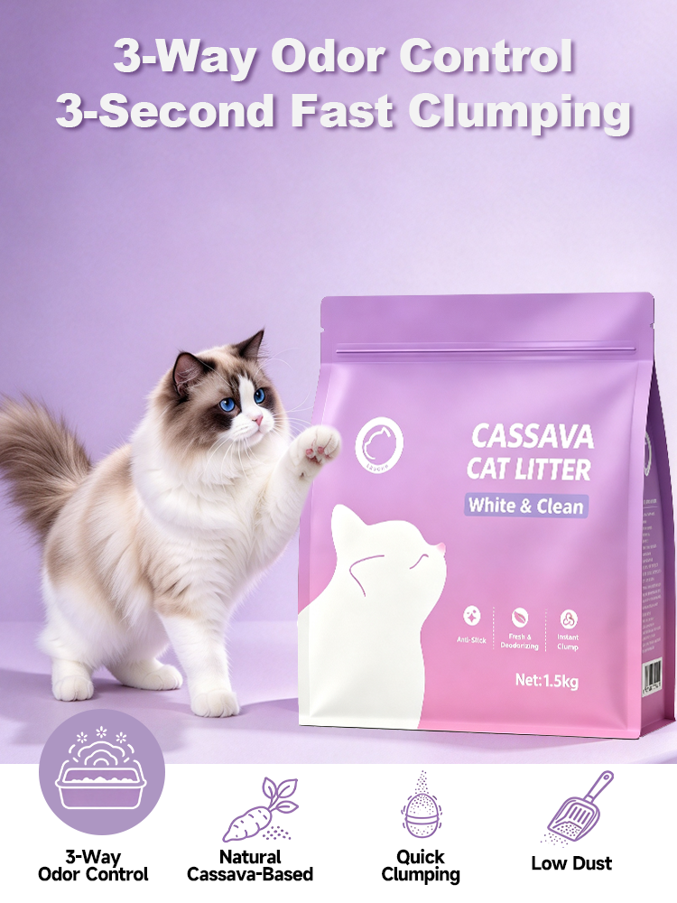 TaBond 【Buy 4 Get 6】Cassava Cat Litter 6 Bags 30L Pasir Kucing Ubi ...