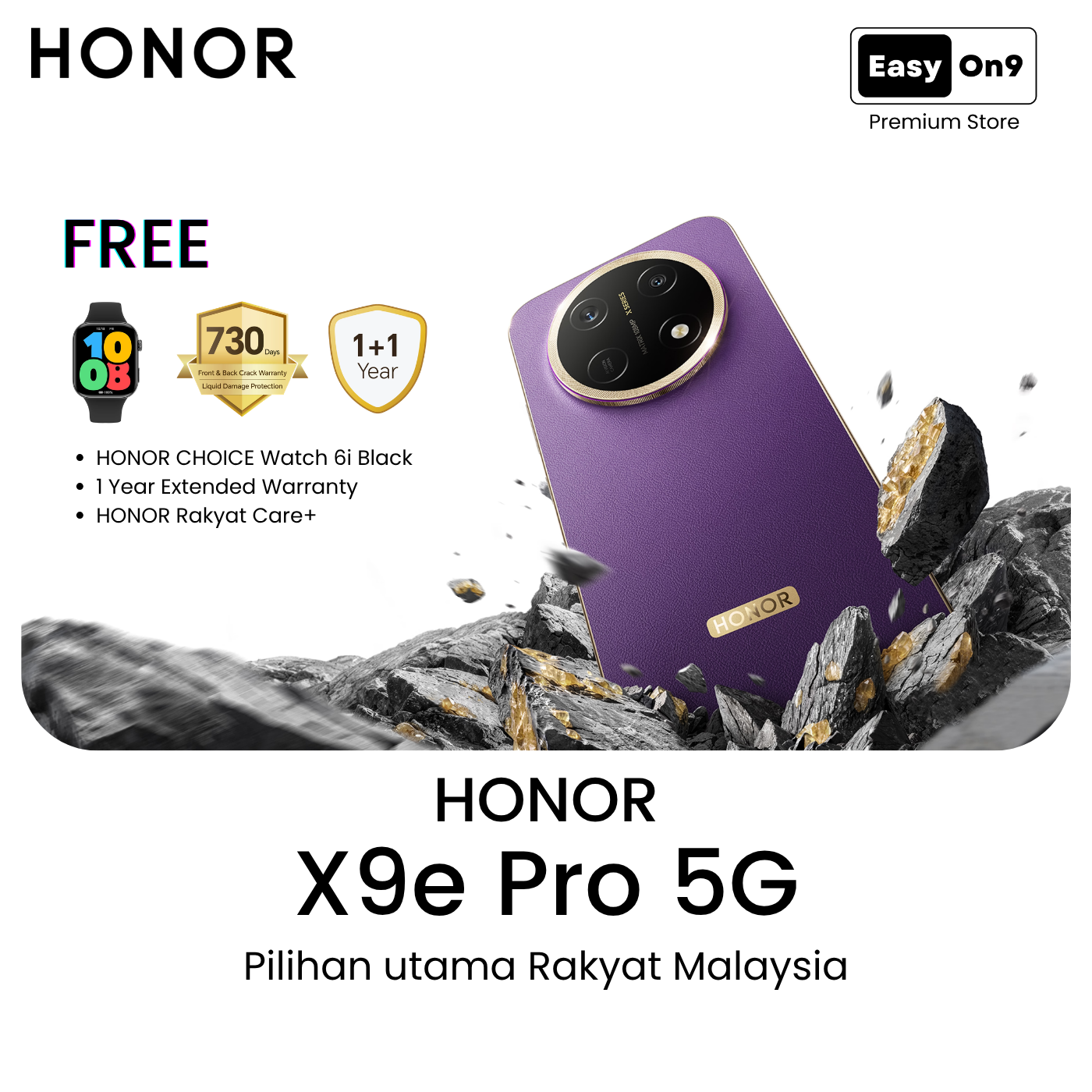HONOR X9e Pro 5G 512/256GB + 24(8+16)GB HONOR Malaysia Warranty ...