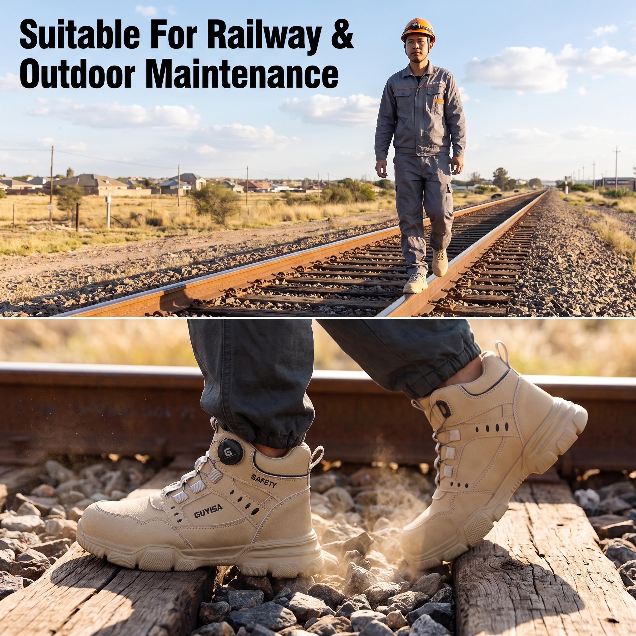 HOHEWEG Anti-Slip Industrial Safety Shoes Impact Resistant Steel Toe ...