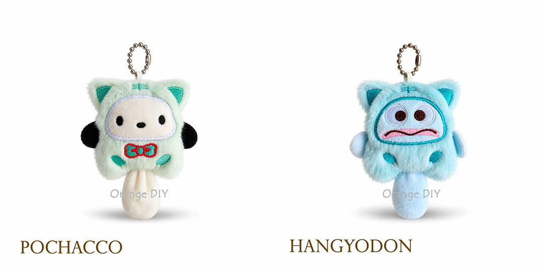 Sanrio Kuromi Melody Pompompurin Hello Kitty Pochacco Hangyodon Plush ...