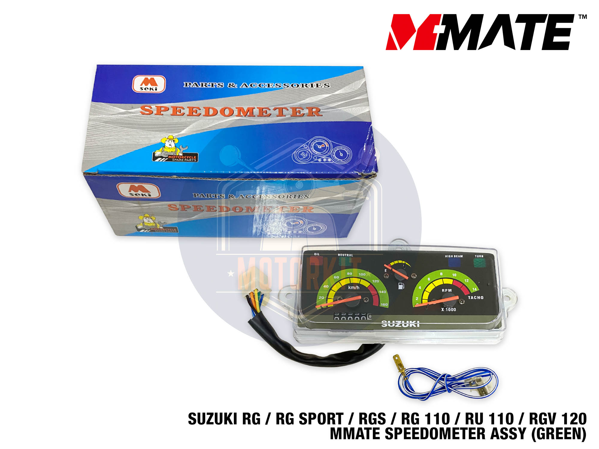SUZUKI RG RG SPORT RGS RG 110 RU 110 RGV 120 GREEN M SEKI MSEKI METER ...