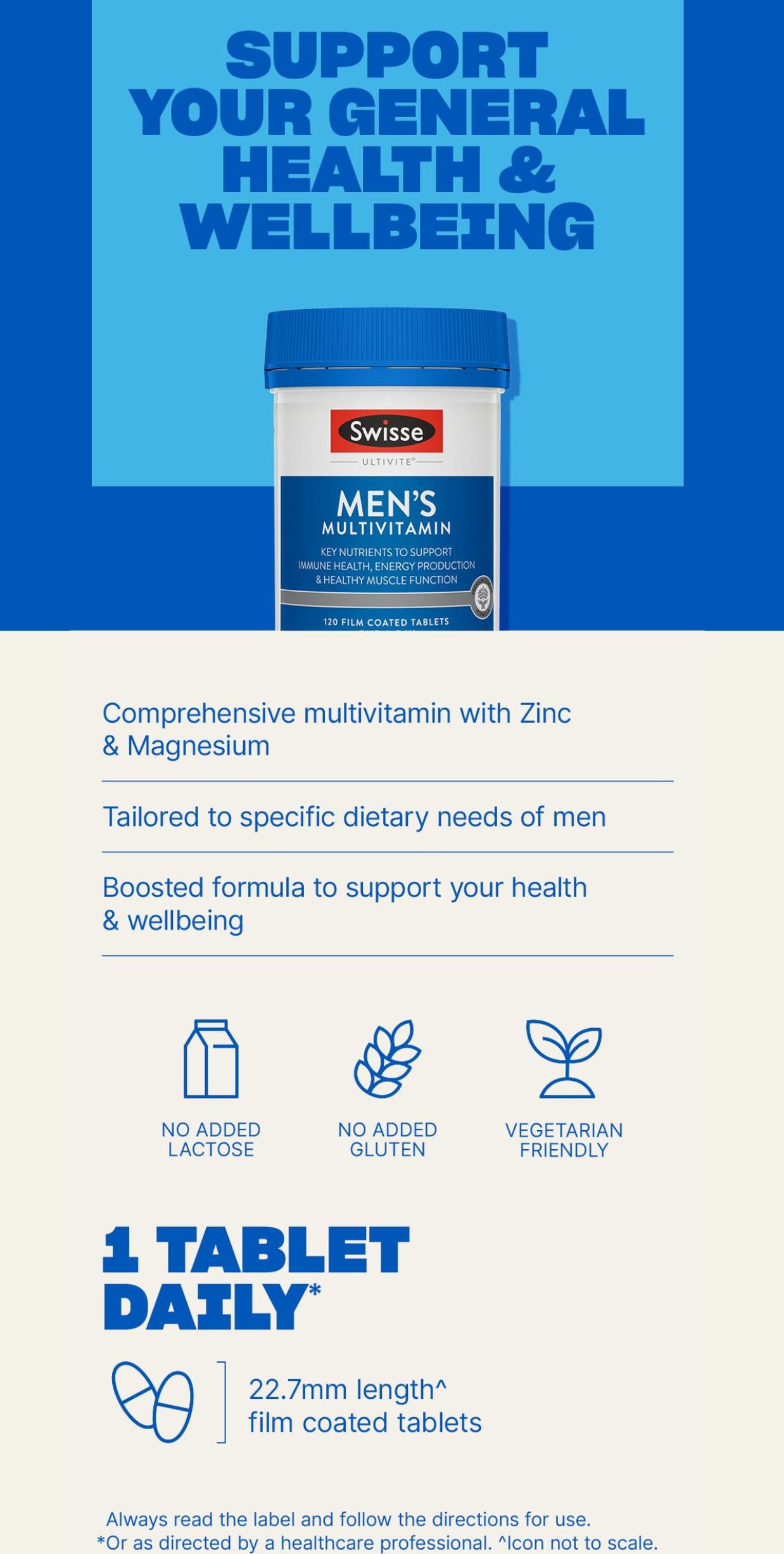 Swisse Ultivite Men's Multivitamin 60 Tablets (EXP:03 2029) | Shopee ...