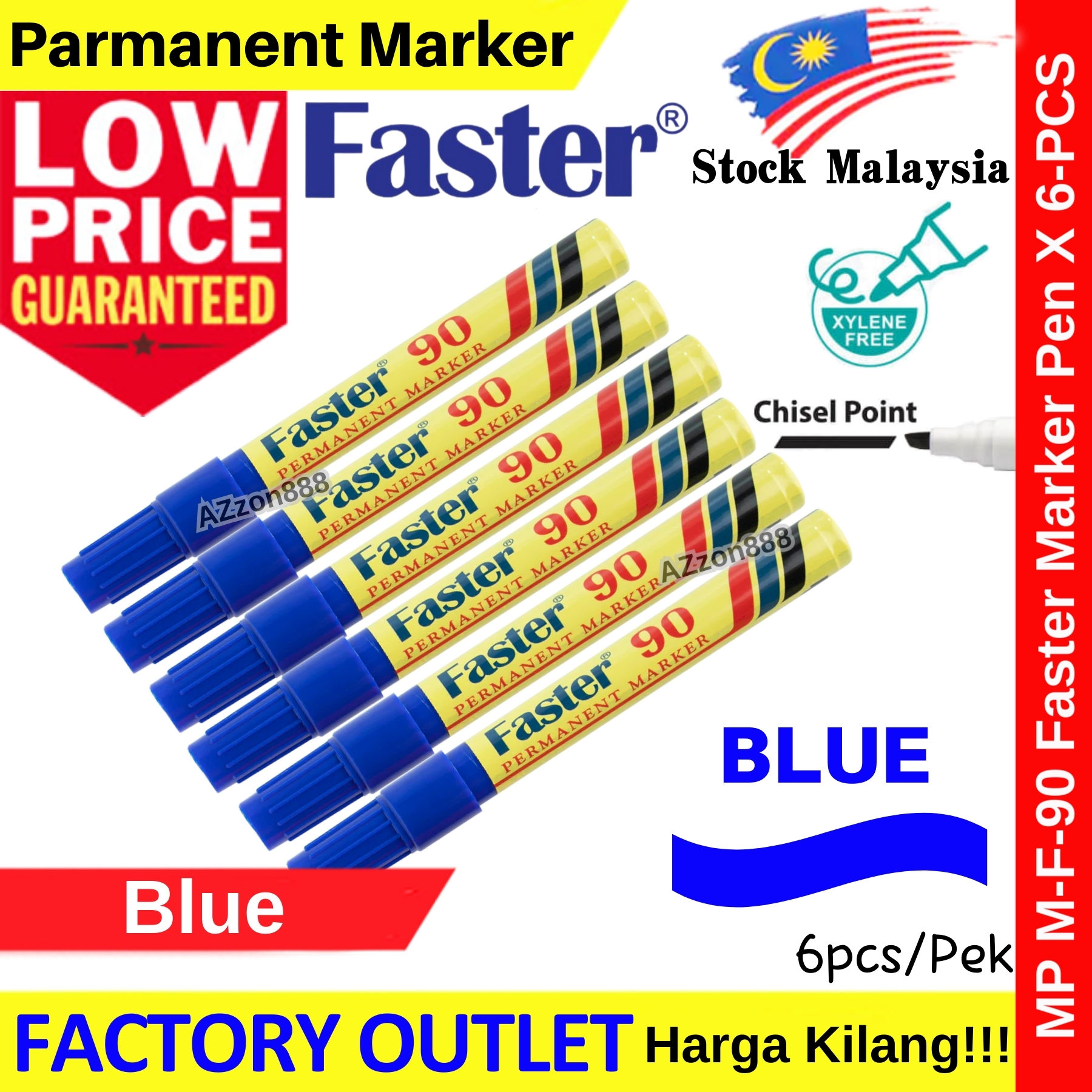 Faster 90 Permanent Marker Pen Xylene Free #Faster #Permanent #Marker ...