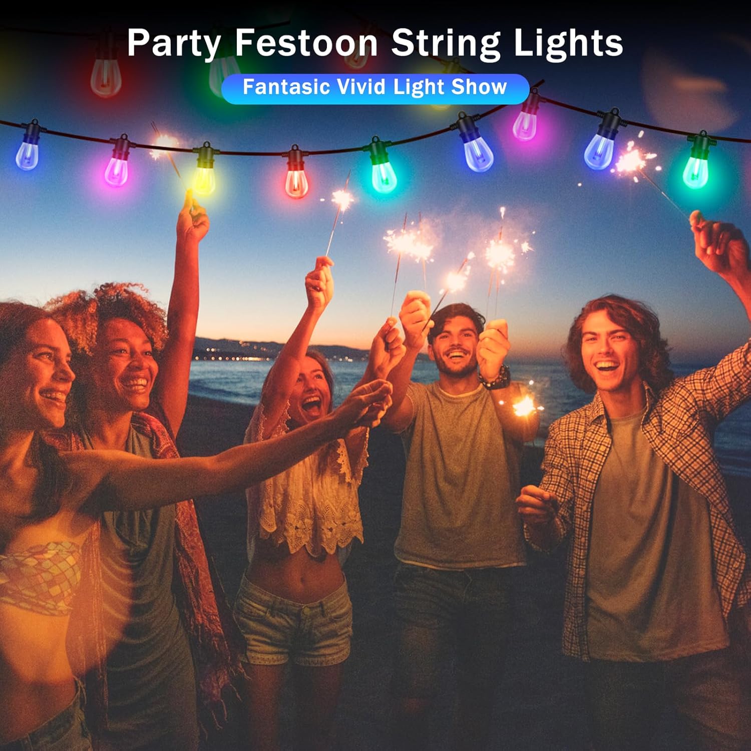 LED Solar String Light Outdoor Waterproof Christmas Decoration 10-30 ...