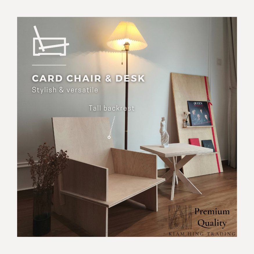 Card Chair & Desk Set | DIY Wooden Furniture | Minimalist Muji ...