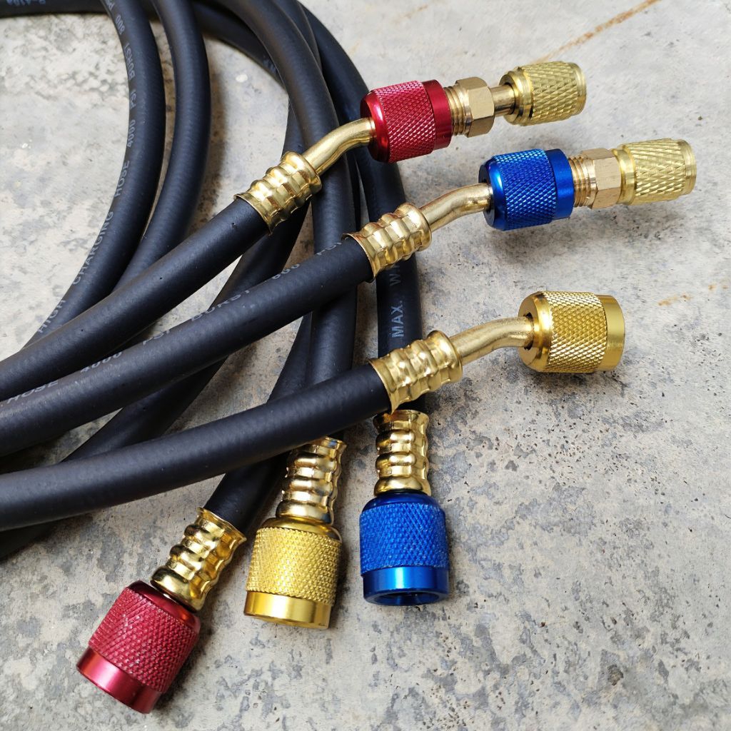 CEOapt Charging Hose R134a R22 Aircond 1/4 SAE Manifold Gauge Gas Meter ...