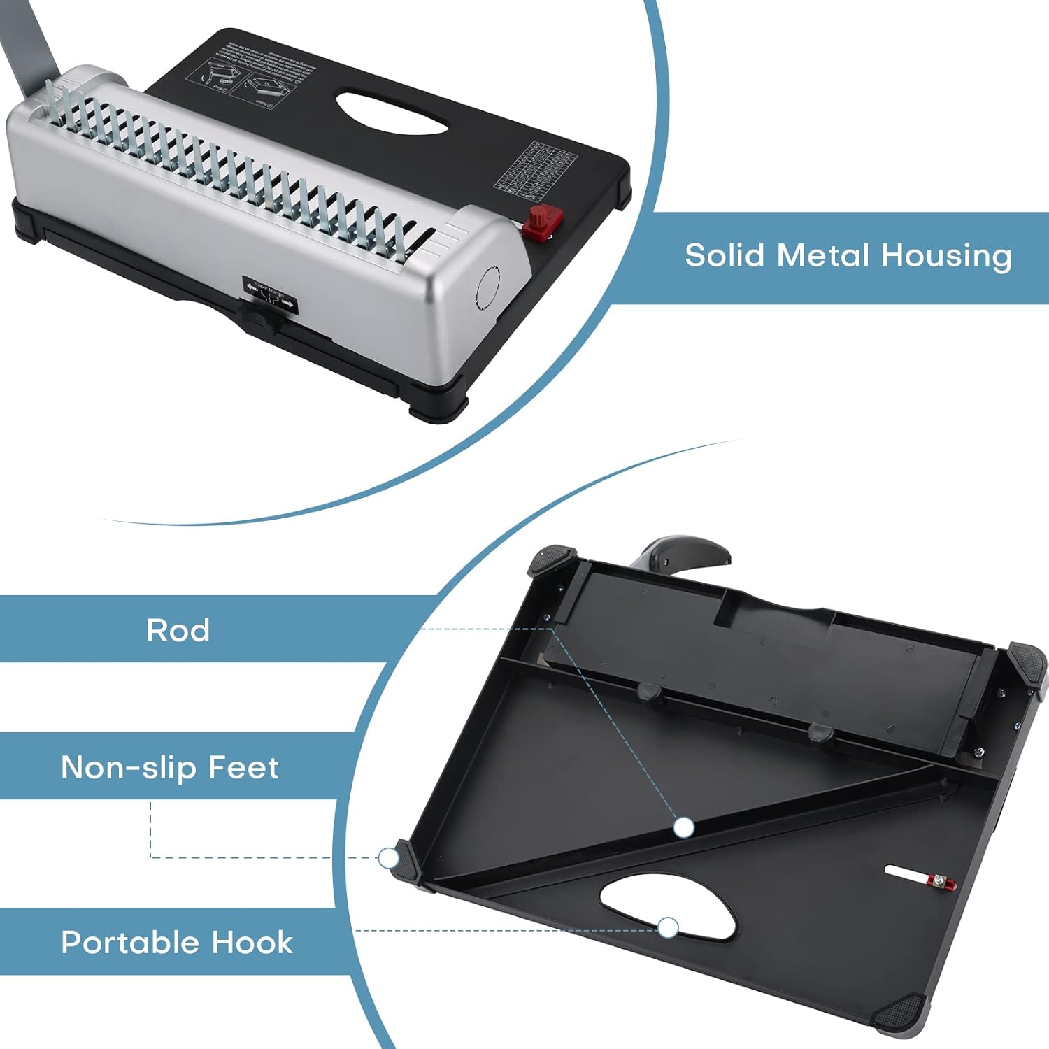Heavy Duty Comb Binding Machine A4 Paper Puncher Binding Machine ...