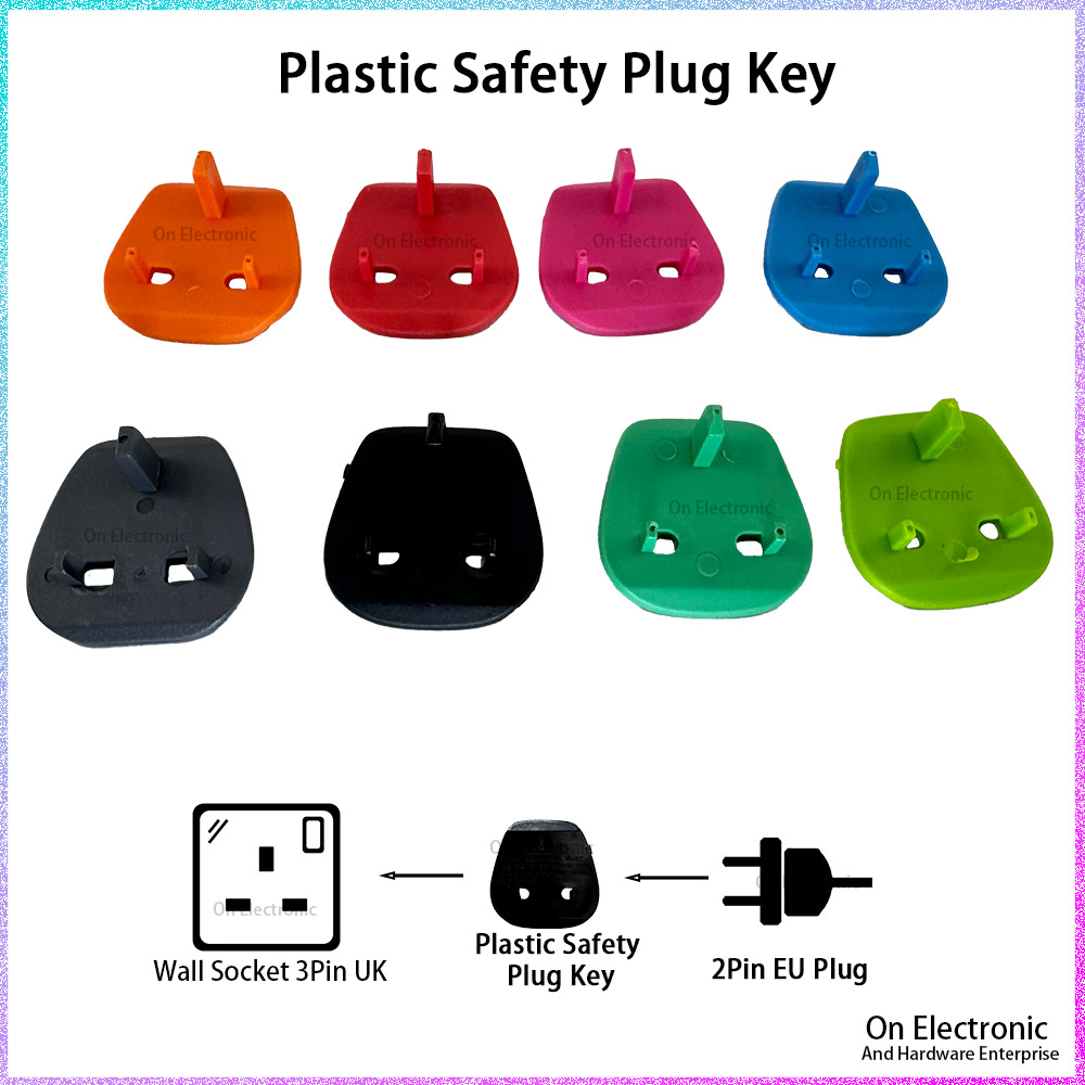 Plastic Safety Plug Key With Hole Socket 2 Pin (1 pcs) | Shopee Malaysia