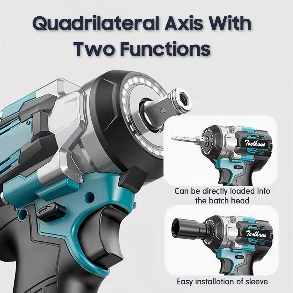 🔥Ready Stock🔥Cordless Heavy Duty Torque Brushless Impact Wrench Bat 8 ...