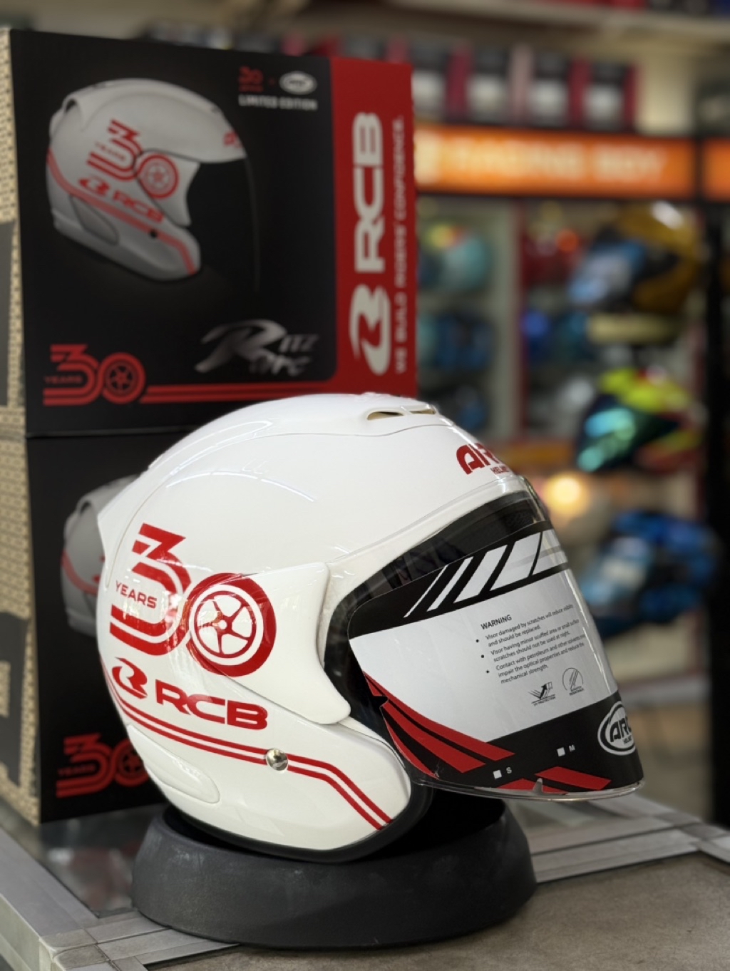 ARC Ritz RCB 30th Anniversary Limited Edition Helmet | Shopee Malaysia