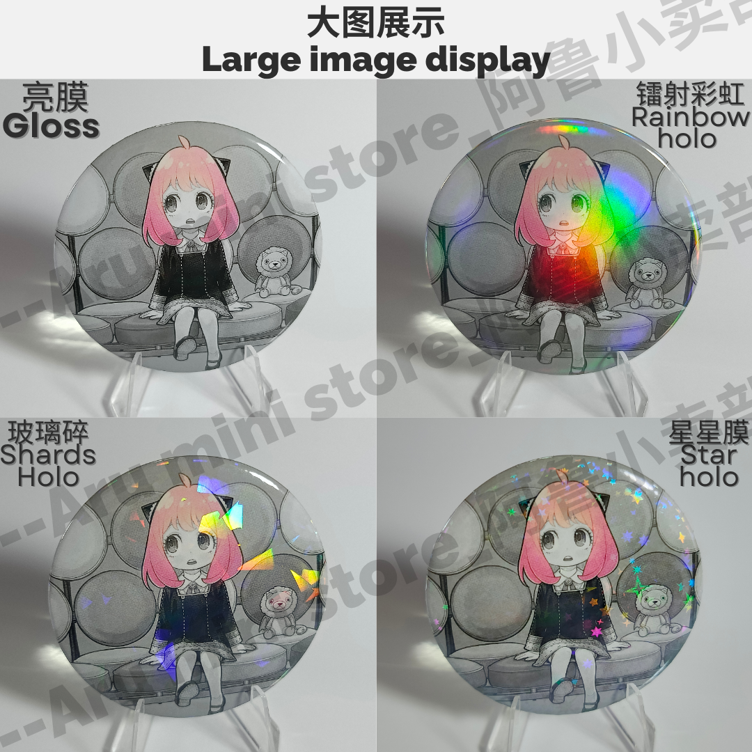 [Minimum 5pcs MOQ-CAN MIX] Customize 58MM Button Badge Custom with Pin ...