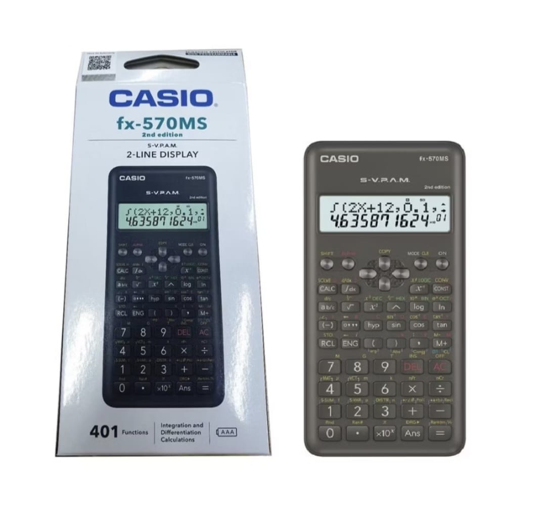 Casio Scientific Calculator FX-570MS 2nd Edition (1 Year Warranty ...