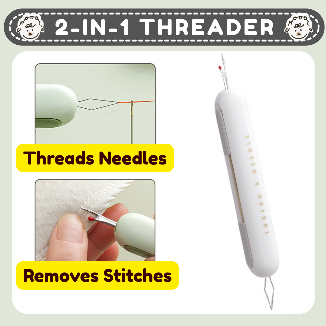 SOL 】🇲🇾 Local Stock 🇲🇾 2-in-1 Needle Threader Stitch Remover Pembantu ...