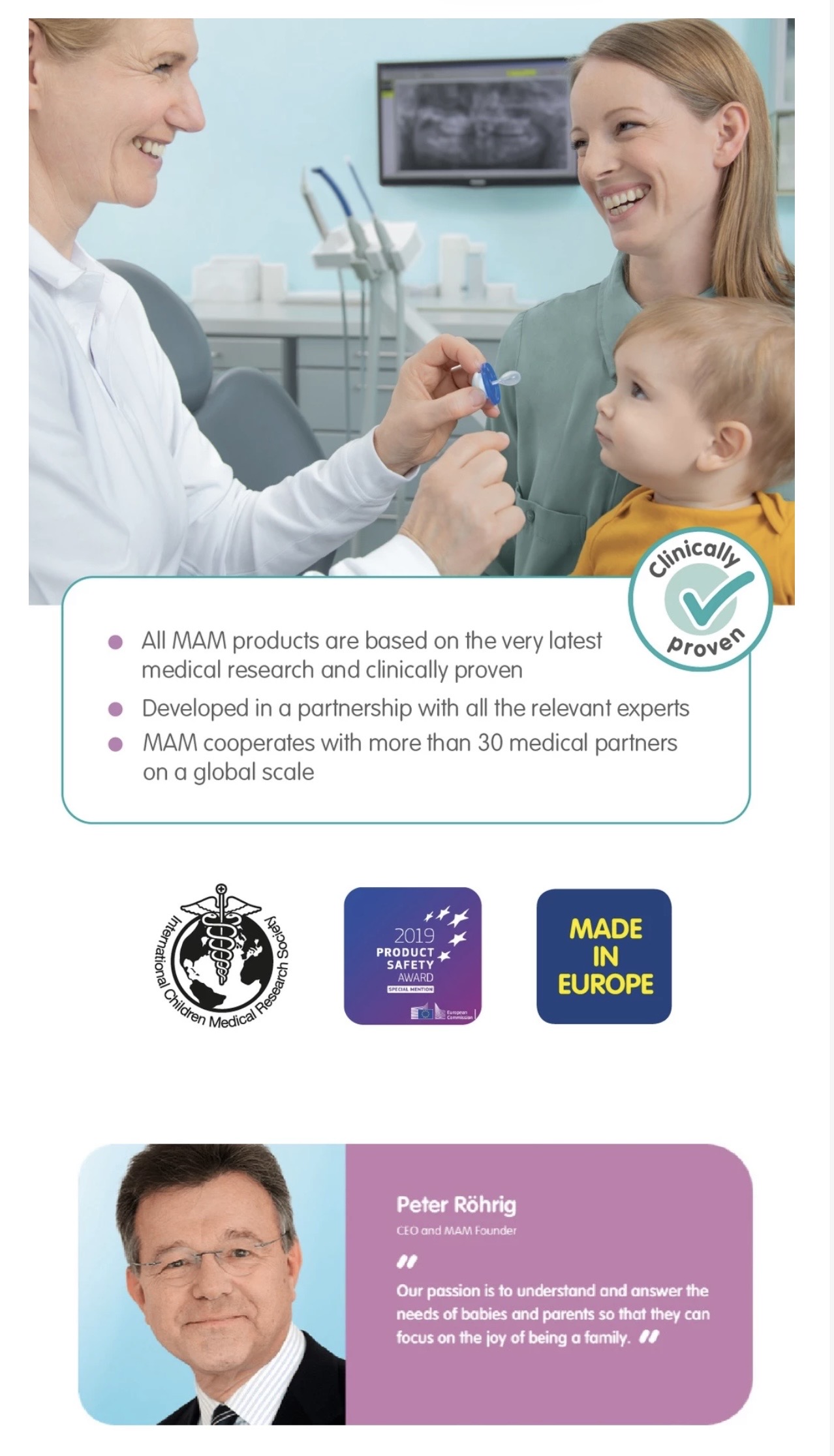 MAM Supreme Pacifier 2-6 Months, Orthodontic Baby Soother with Self ...