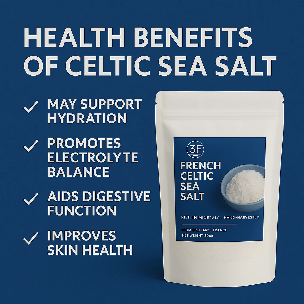 [HALAL] Natural French Celtic Sea Salt Fine Ground 100g/ 250g/ 500g 法国 ...