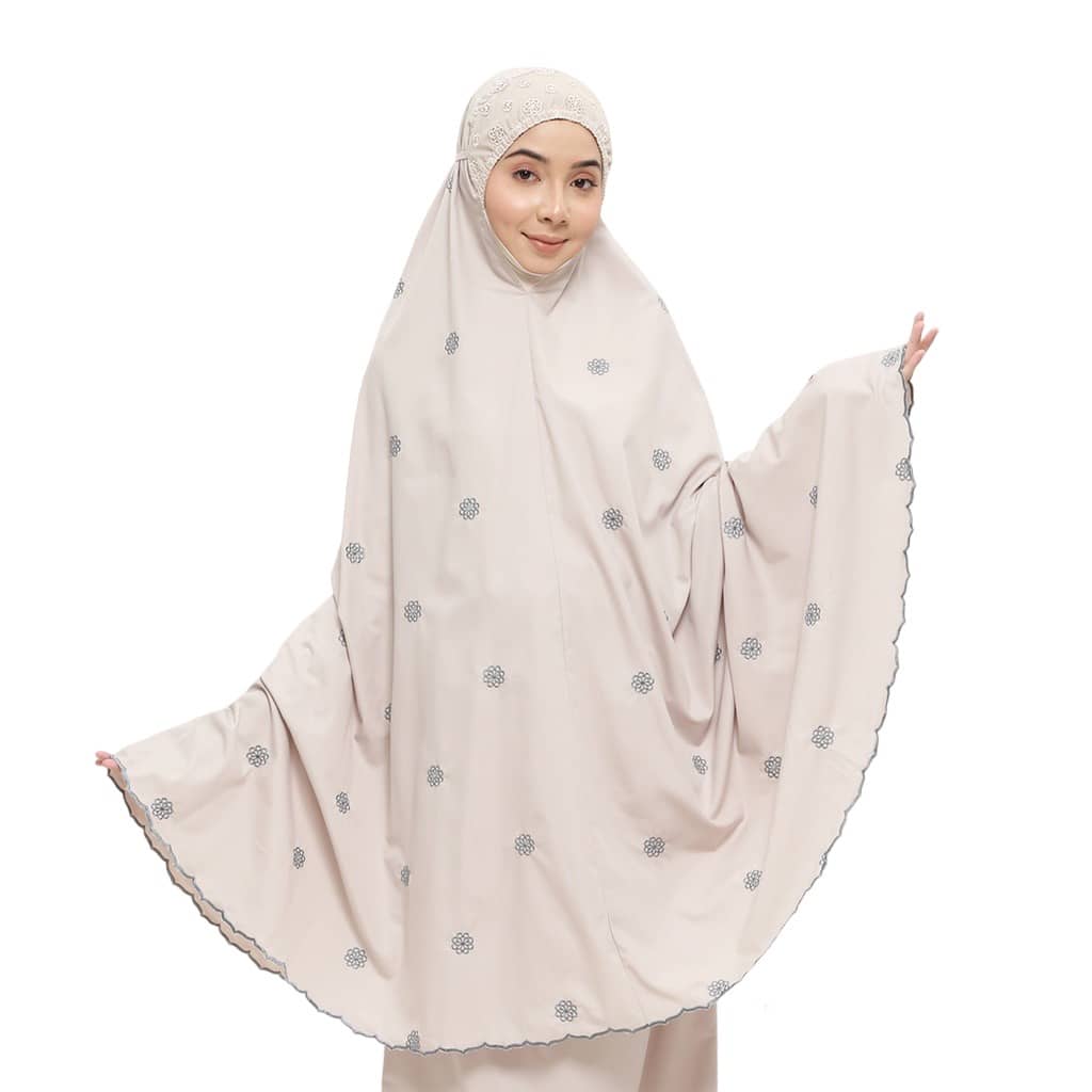 Telekung (S K) 100% Cotton Sulam inspire TELEKUNG SITI KHADIJAH SULAM ...