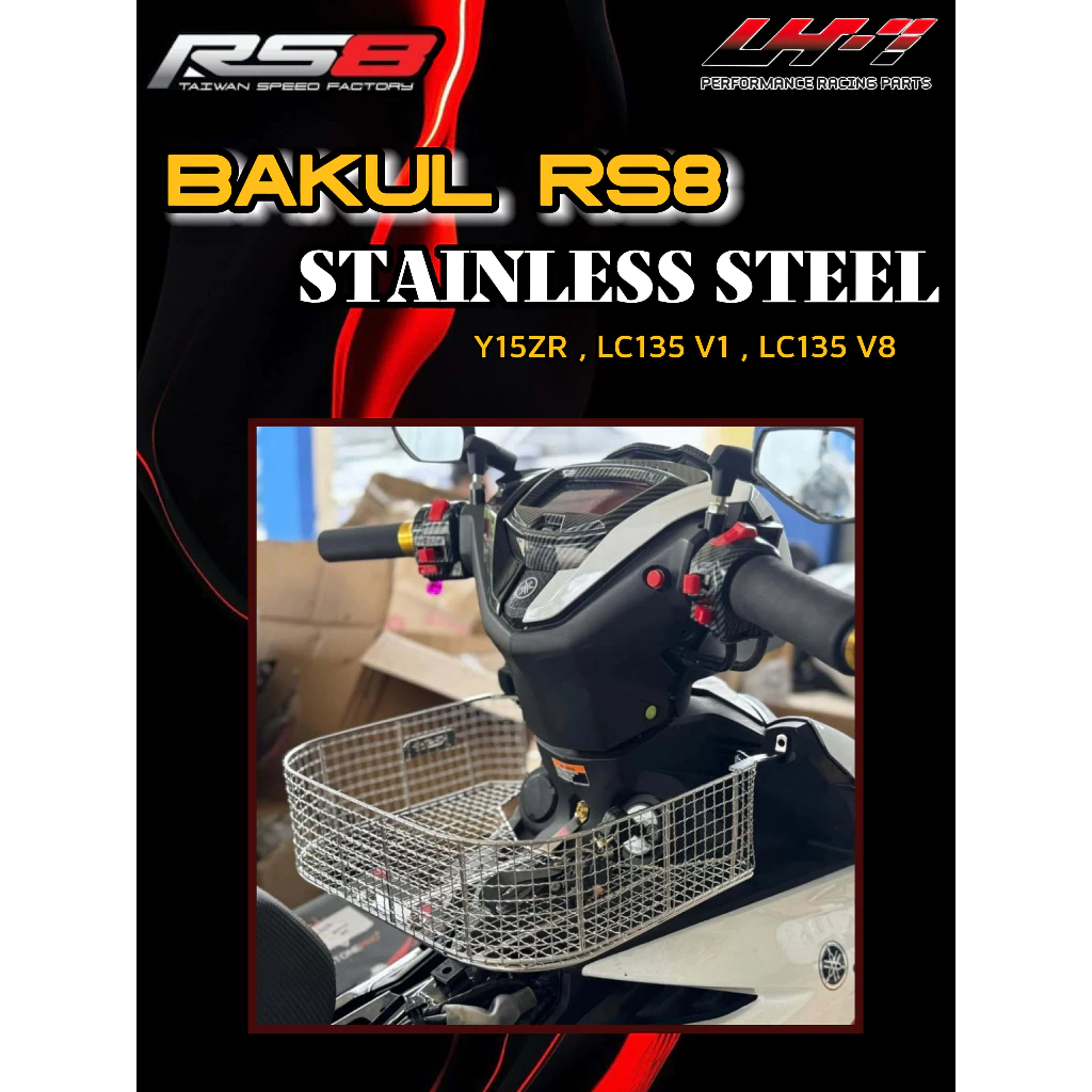 RS8 BASKET BAKUL LAGA STAINLESS STEEL Y15 ZR LC135 V1 LC135 V8 PARAM ...
