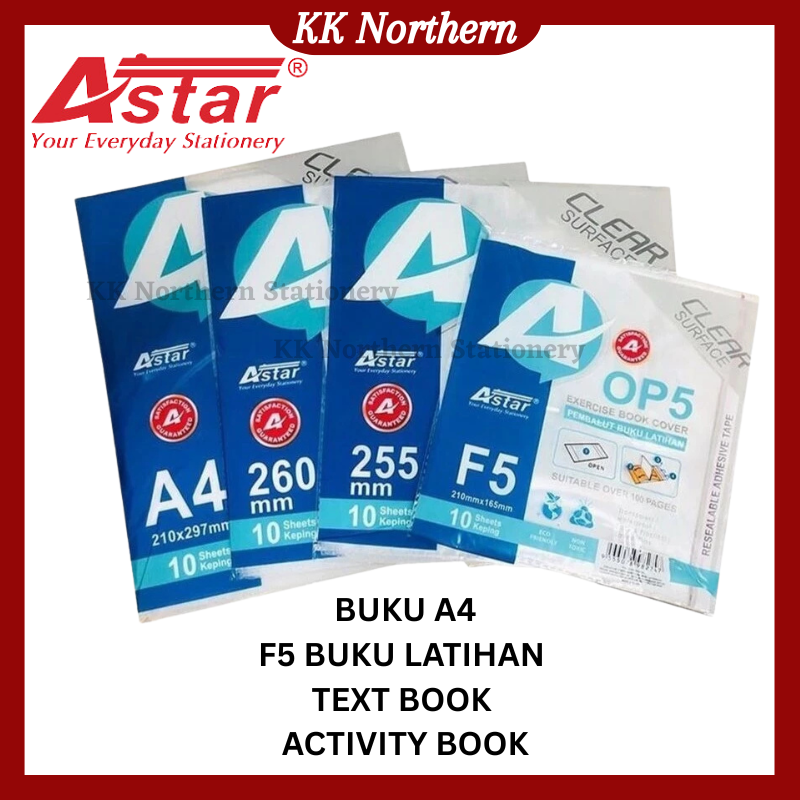 ASTAR Book Cover A4 Text Book F5 Exercise Book Cover Wrapper Pembalut ...