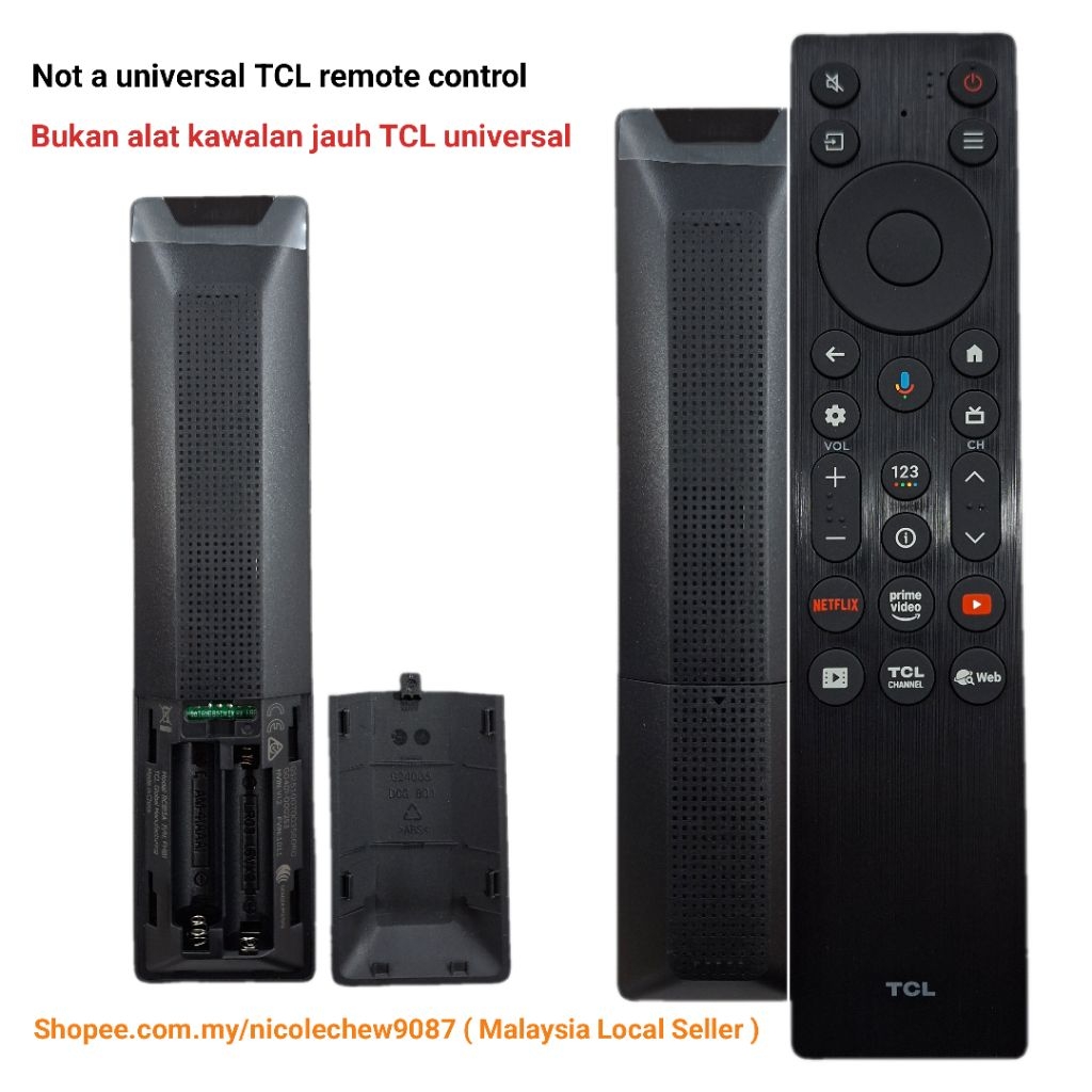 Original / Asal TCL RC813A 4K Led TV Remote Control With Voice Google ...