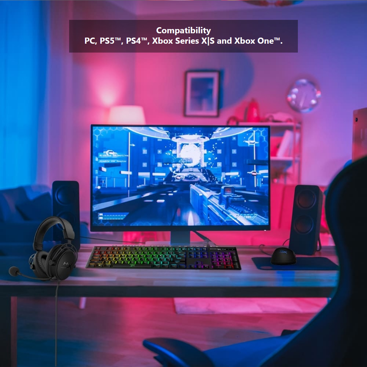 HyperX Alloy Origins PBT HX Blue - Mechanical Gaming Keyboard / Radiant ...