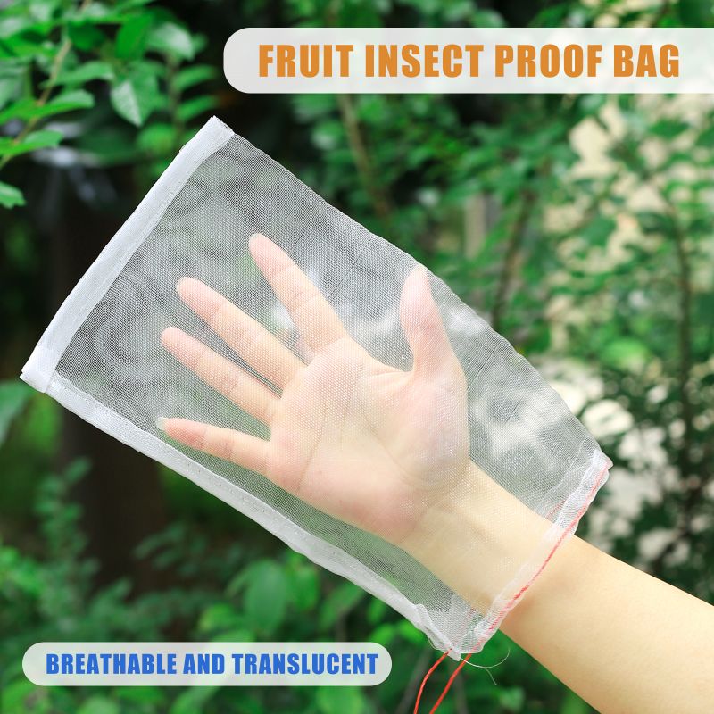 Fruit Protect Mesh Bag Anti Bird Fly Insect Nylon Net Reusable Garden ...