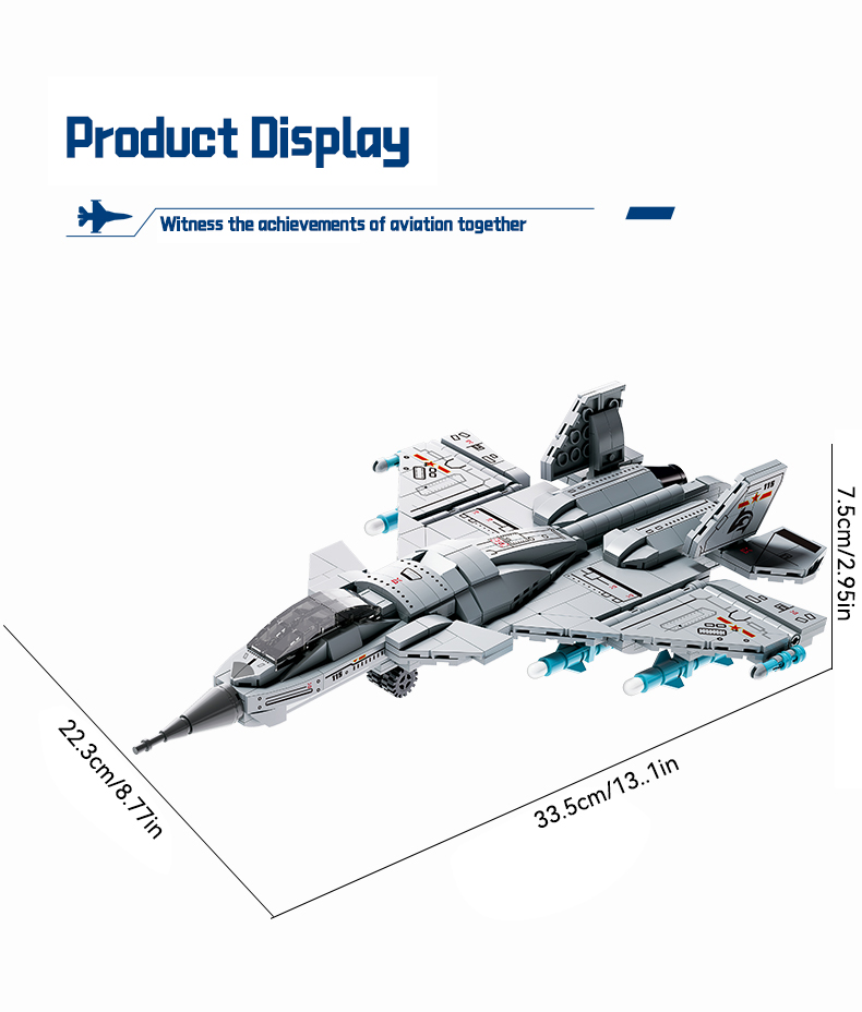 Airplane Building Blocks model Fighter Jet Building Blocks Military ...