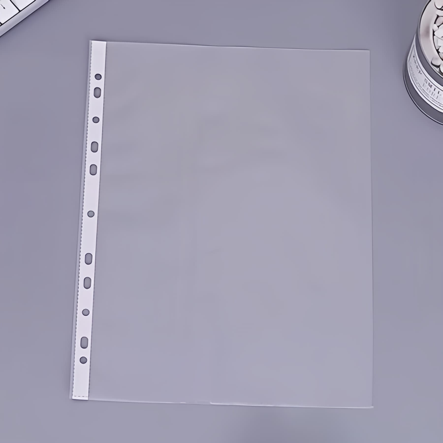 100PCS A4 Clear Sheet Protector 11 Holes 3C 6C 8C Durable Waterproof ...