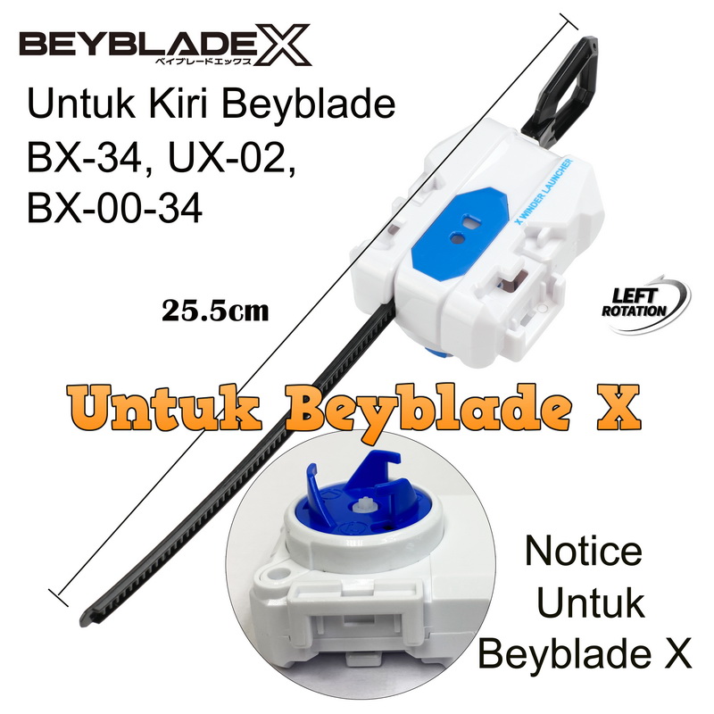 Beyblade X Launcher Ripcord String Grip Starter Handle Led Flashlight ...