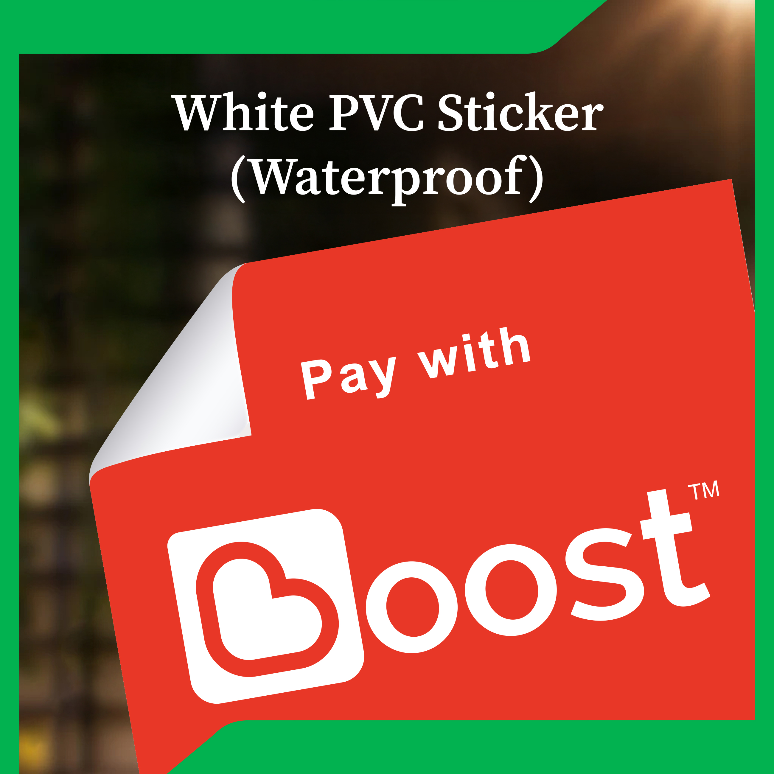 Sticker Only | Self-Adhesive PVC Sticker 12.7cm X 12.7cm | eWallet ...