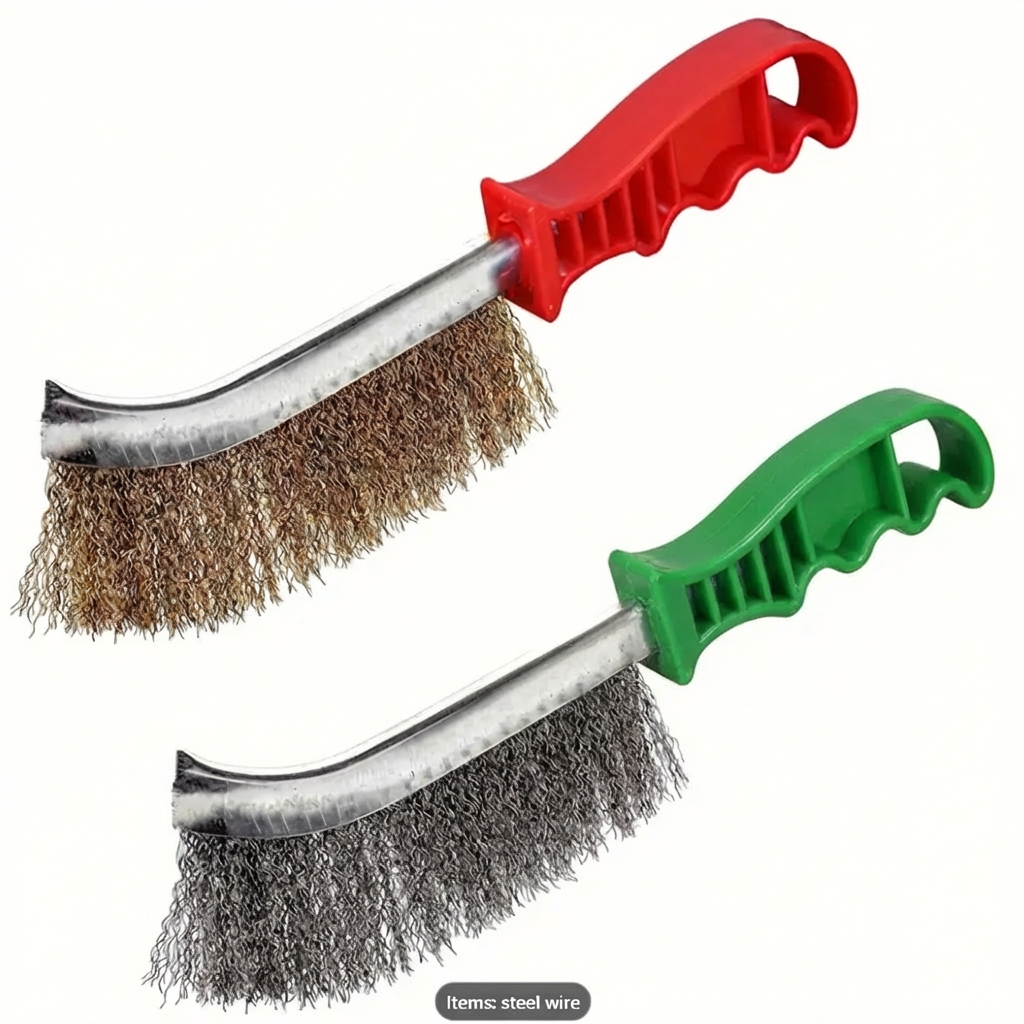 Remax Stainless Steel Wire Brush with Plastic Handle Brass Wire Brush ...