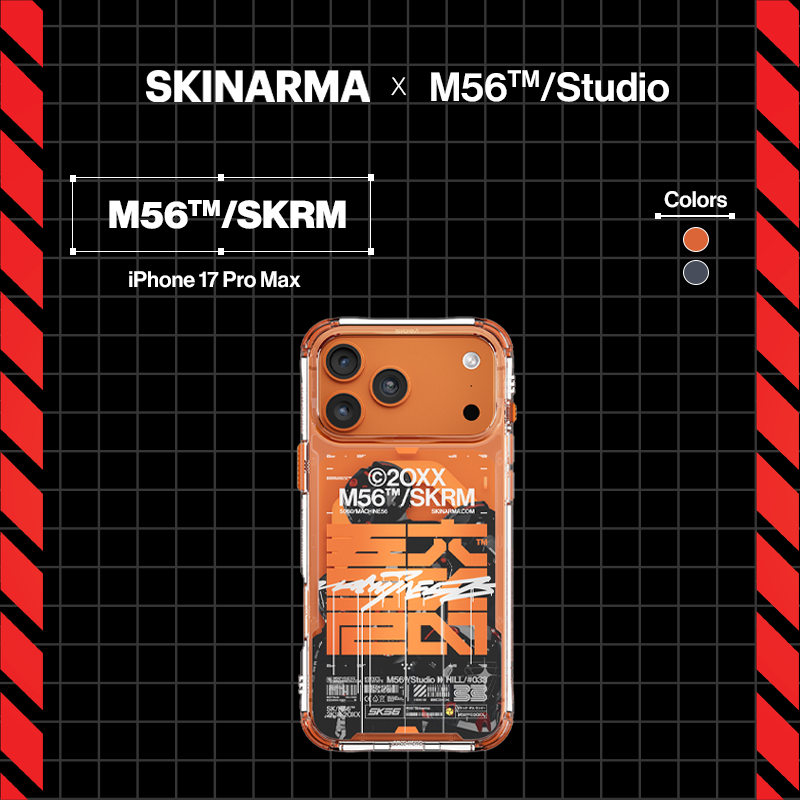 SKINARMA X M56 Mag-Charge Case for iPhone 17 Pro Max - Orange/ Blue ...