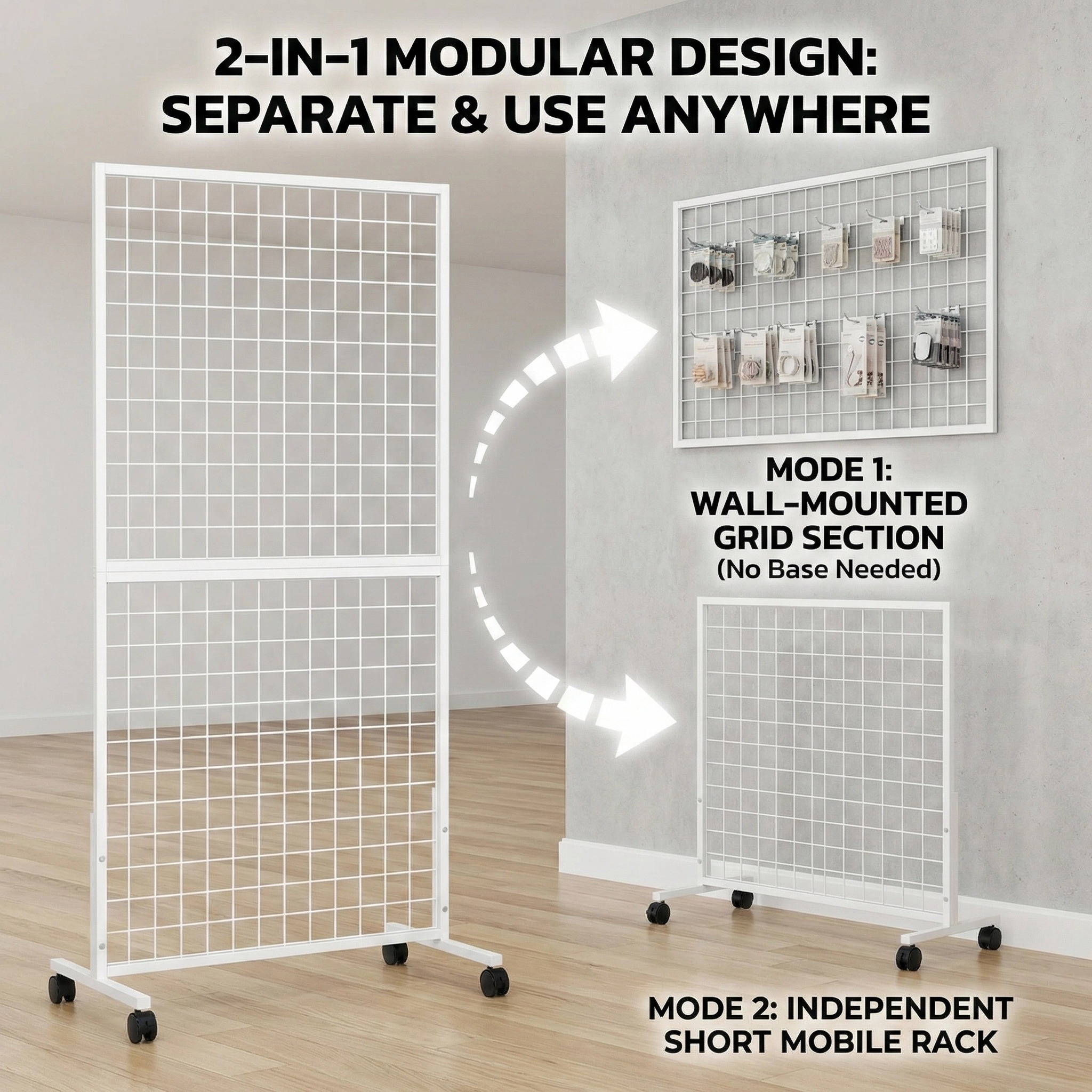 Netting Frame Wire Mesh Display Rack Hook Stand Iron Grid Retail Shop ...