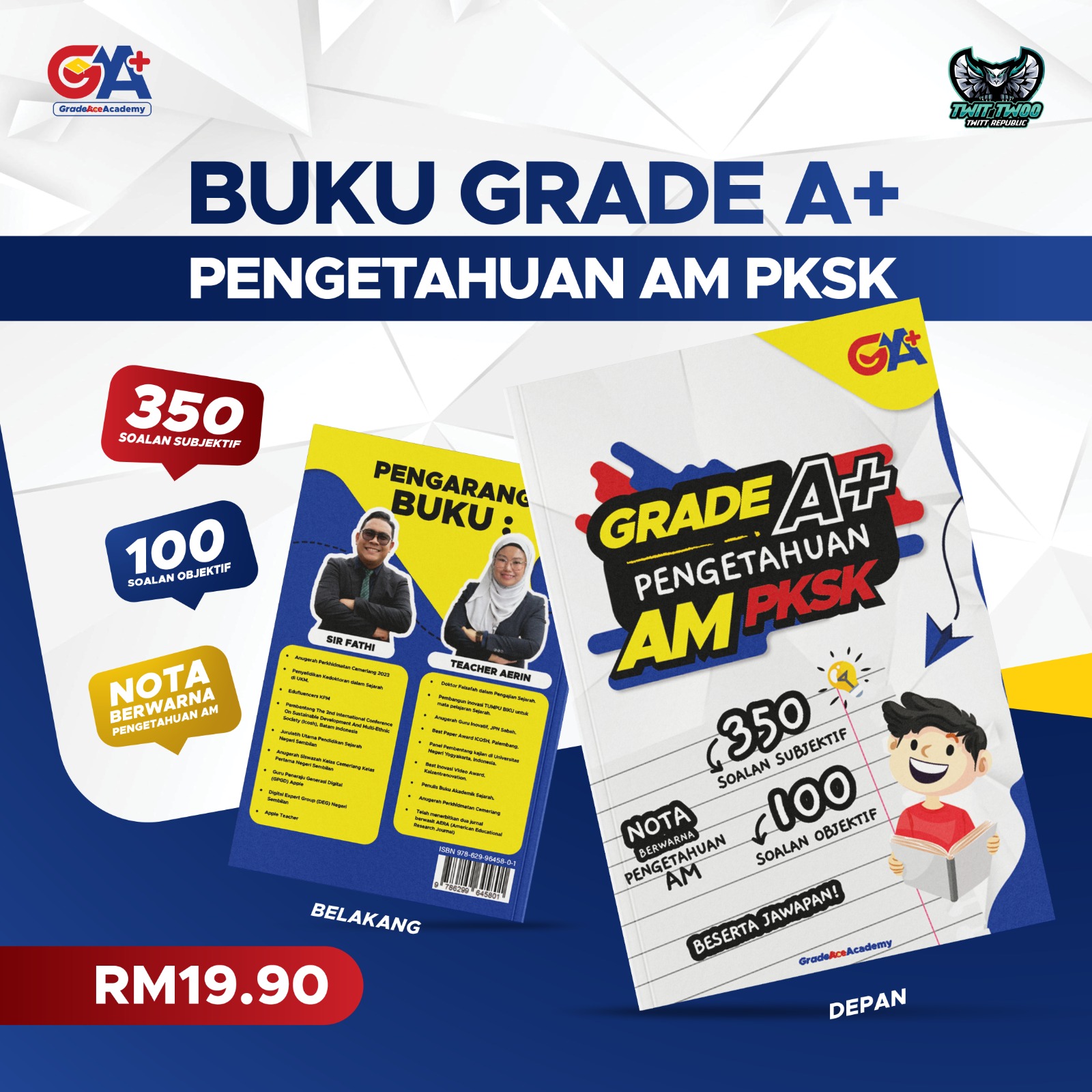 BUKU PKSK | GRADE A+ PENGETAHUAN AM PKSK | TAHUN 6 & TINGKATAN 3 | 450 ...