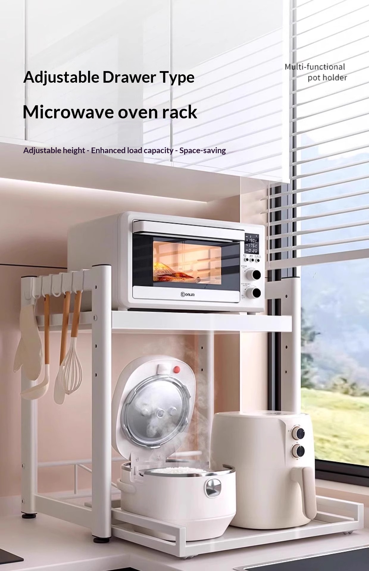 Microwave Rack Oven Rack Kitchen Rack rice cooker rack Kitchen ...