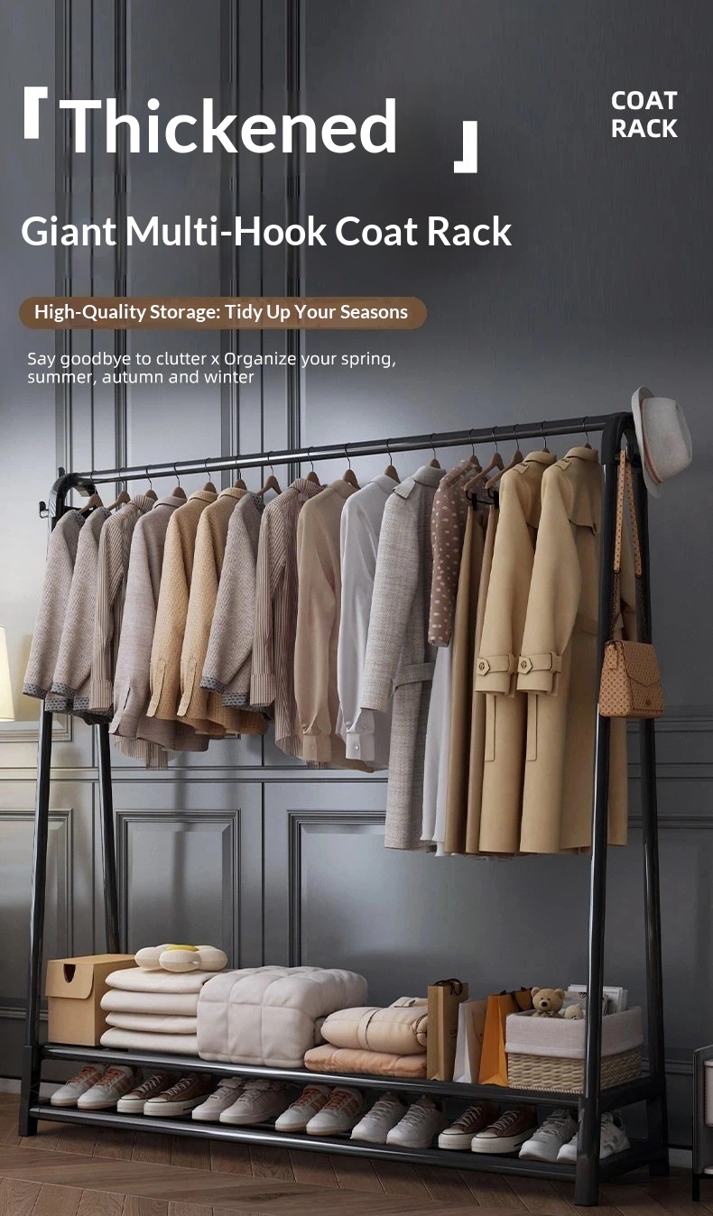 【ceria.y】Single/Double Layer Clothes Drying Rack Clothes Hanger Rack ...
