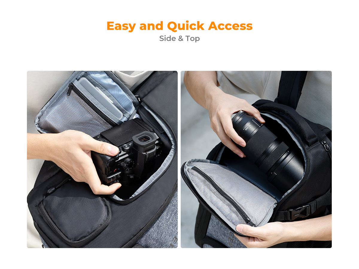 K&F CONCEPT 25L Camera Backpack Beg Kamera Multifungsi Waterproof DSLR ...