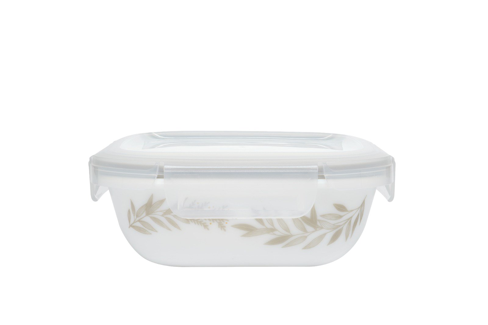 CORELLE Coordinates 3pcs Set [ Silver Crown Rectangular ] Milk Glass ...