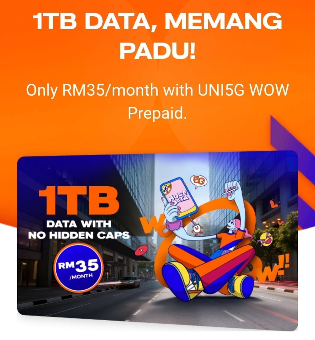 Internet Pantas 1000GB ☆ Unifi Prepaid Wow Padu 4G 5G 1TB High Speed ...