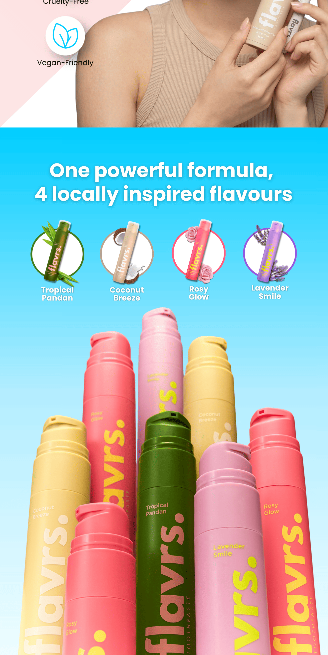 Flavrs Toothpaste | Coconut Mint 65g | Hydroxyapatite | Halal ...