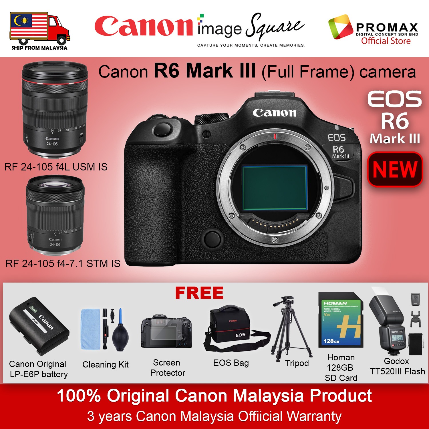 CANON EOS R6 Mark III Full Frame Mirrorless Dual Pixel CMOS AF II R6 ...