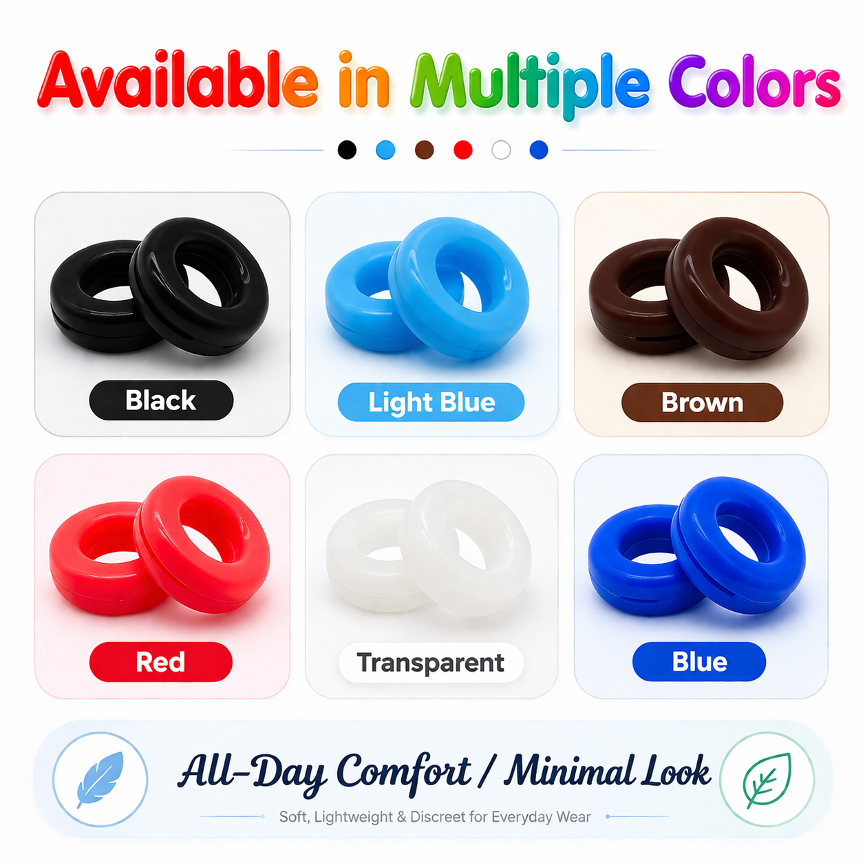 HEVEA 2Pc12Pc Anti Slip Silicone Glasses Ear Hook Spectacles Anti ...