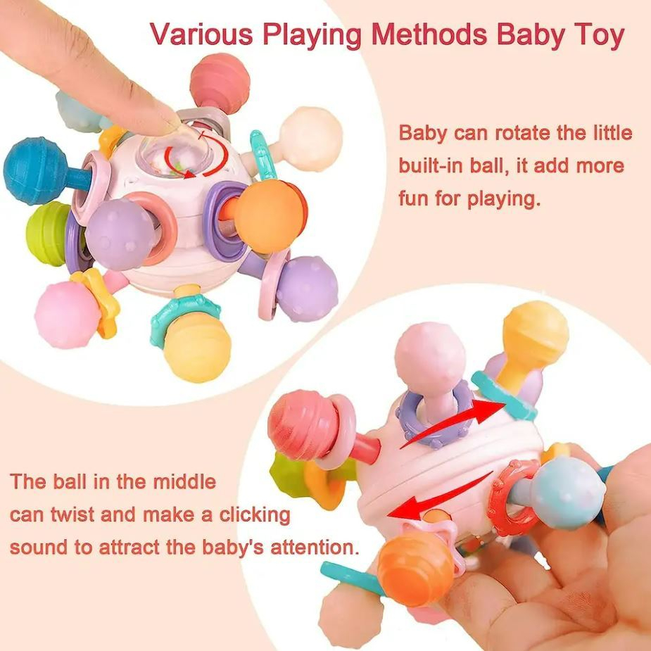 *READY STOCK* Mainan Gigit Bayi Teether Baby Rattle Manhattan Ball ...